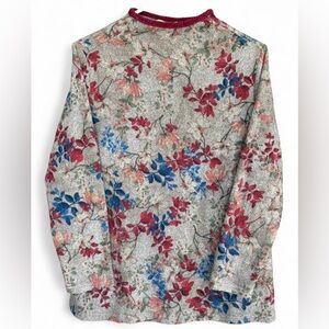 Women's Trisha Tyler Floral Crew Neck Sweater Size Medium Soft‎